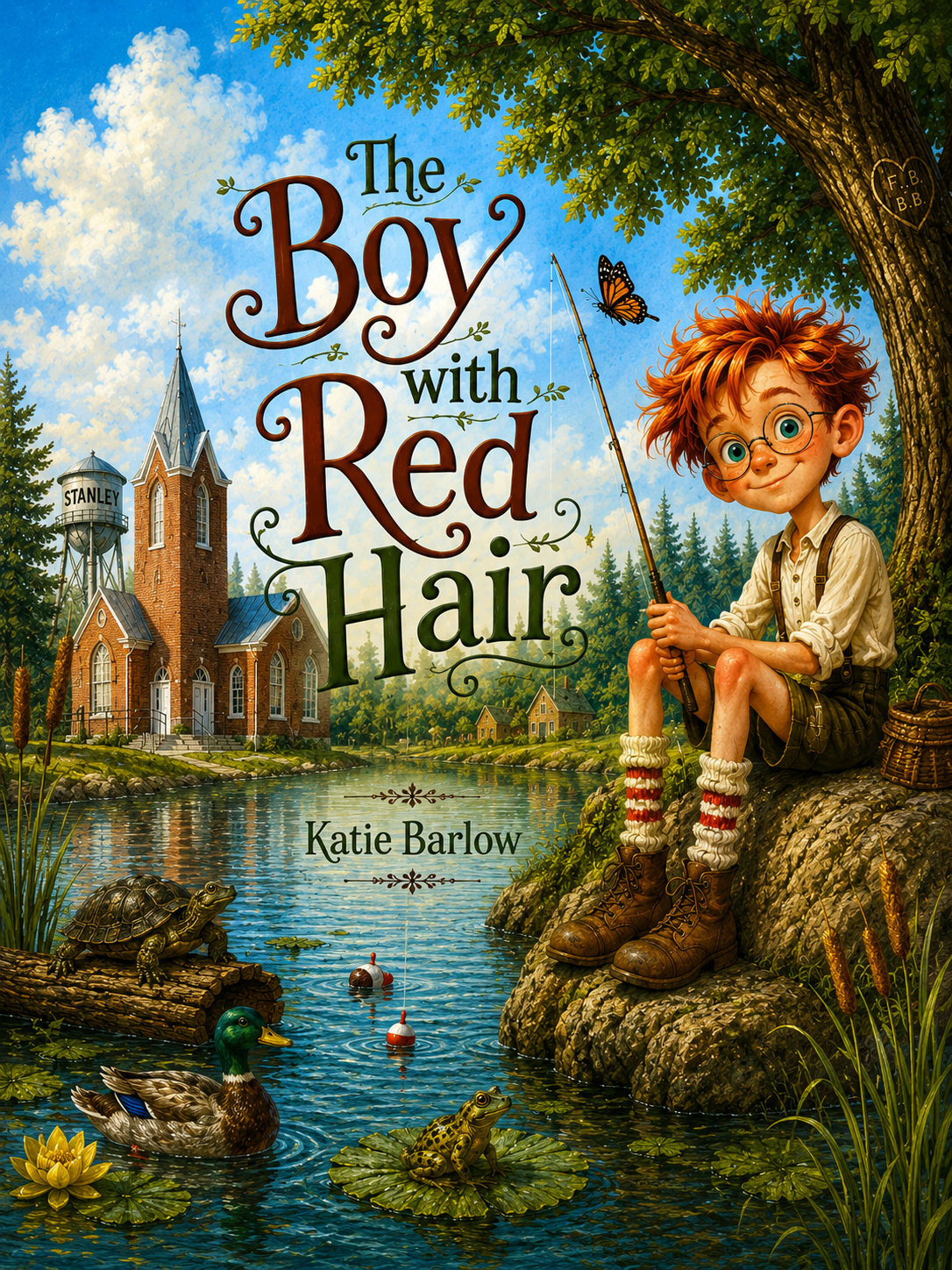 Cover of The Boy with Red Hair by Katie Barlow